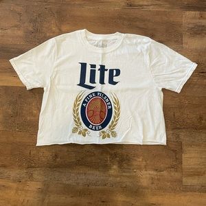 Miller Lite Cropped Tee